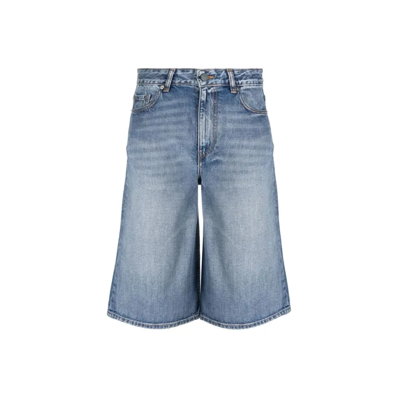 GANNI Denim Shorts Women's Blue-0