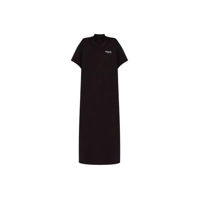 Balenciaga Logo Embroidered T-Shirt Maxi Dress-0