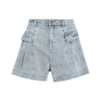 COACH Denim Shorts Women's Blue