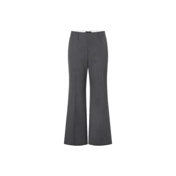 MOCO Suit Trouser Women's Gray White Stripes