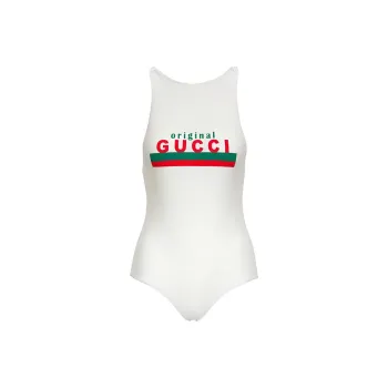 GUCCI Women's Sparkling Stretch Swimsuit White