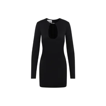 MIU MIU Cut Out Long Sleeved Dress