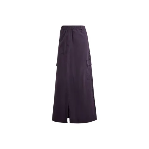 Adidas Pinstripe-print Ripstop Maxi Skirt