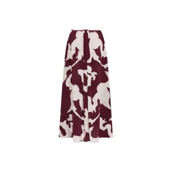 Valentino Metamorphos Gryphon Allover Midi Skirt