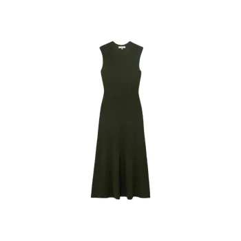 FRAME Sleeveless Dress Women's Dark Green