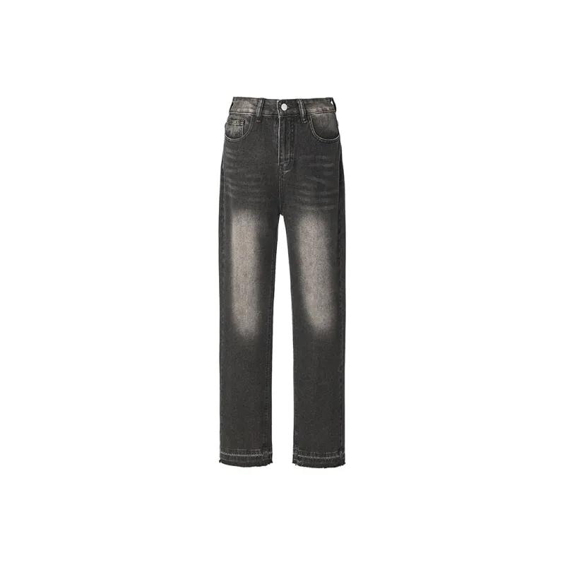 Wen Shan Jeans Women's Black Gray-0