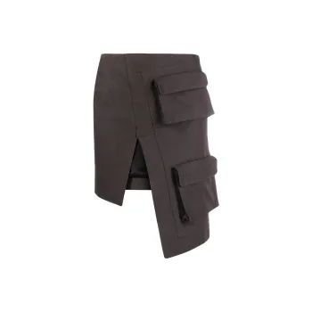 OFF-WHITE Casual Short Skirts Women's Coffee