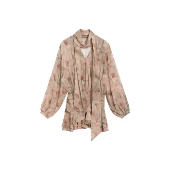 PAZZO Long Sleeved Dresses Women's Smoke Tea Pink