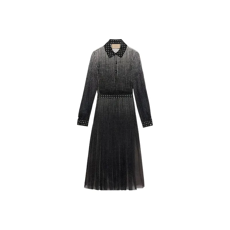 GUCCI Long-Sleeved Dresses Women's Black-0