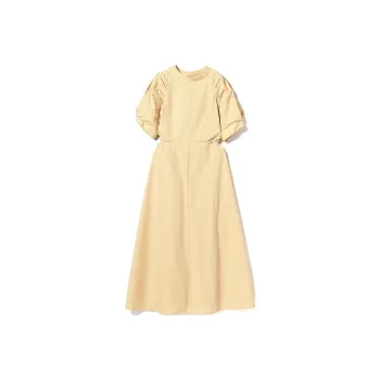 Beams Short Sleeved Dress Women's Yellow