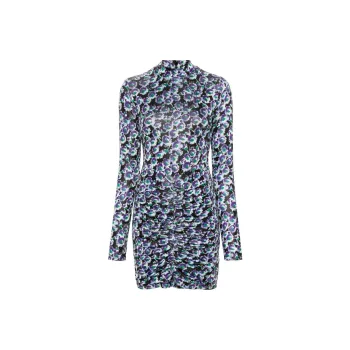 Rotate Floral print Ruched Minidress