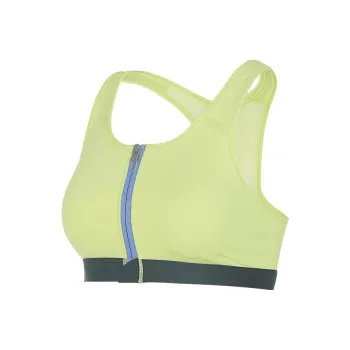 Nike DF SWSH ZIP FRONT BRA Sports Underwear Women's Neon Yellow