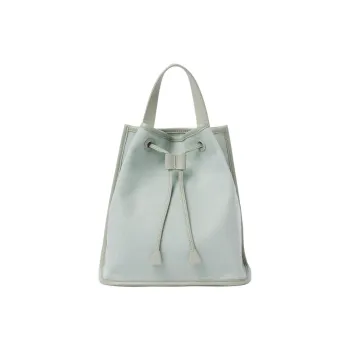 Loro Piana Cotton Backpack Medium Size Kids' Green Eucalyptus & Antique Silver
