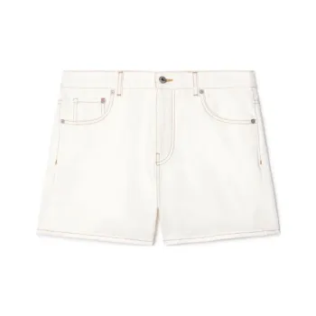 OFF-WHITE Contrast-stitching Denim Shorts