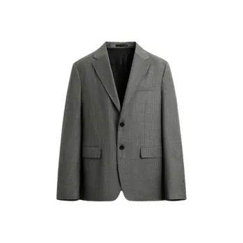 ZARA Business Suit Men's Gray/Brown Yellow