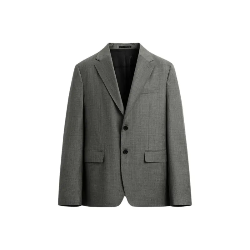 ZARA Business Suit Men's Gray/Brown Yellow-0