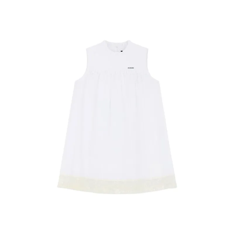 WE11DONE FW24 Sleeveless Dress Women's White-0