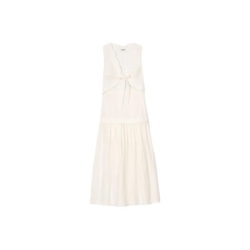 Sandro Scallop edge Maxi Dress-0
