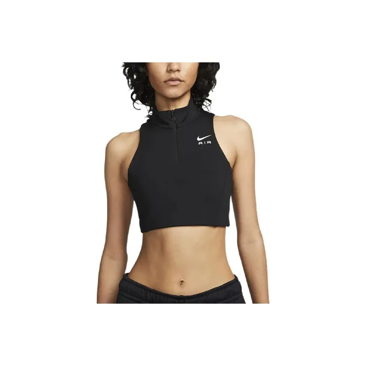 Nike Air Dri FIT Swoosh 'Black/White' Sports Bra-0