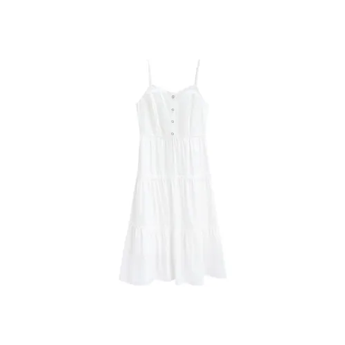 Love To Serve Slip Dress Women's White