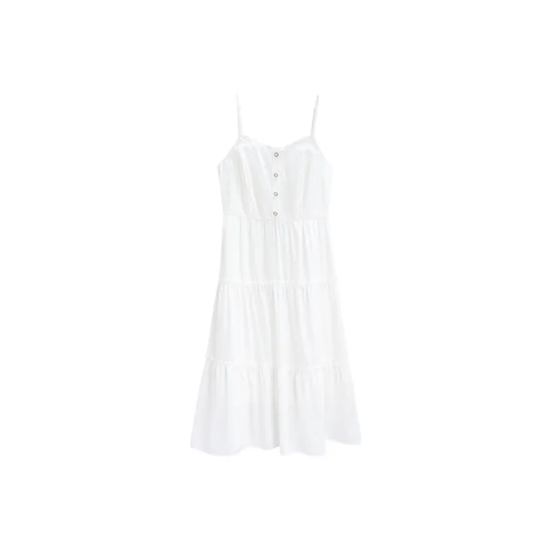 Love To Serve Slip Dress Women's White-0
