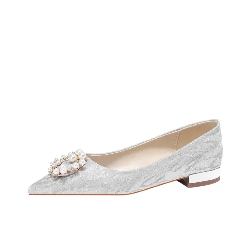 Lan Miao Casual Single Shoes Women's Silver