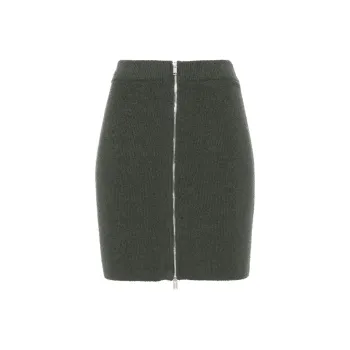 NANUSHKA Bouclé Zip up Miniskirt