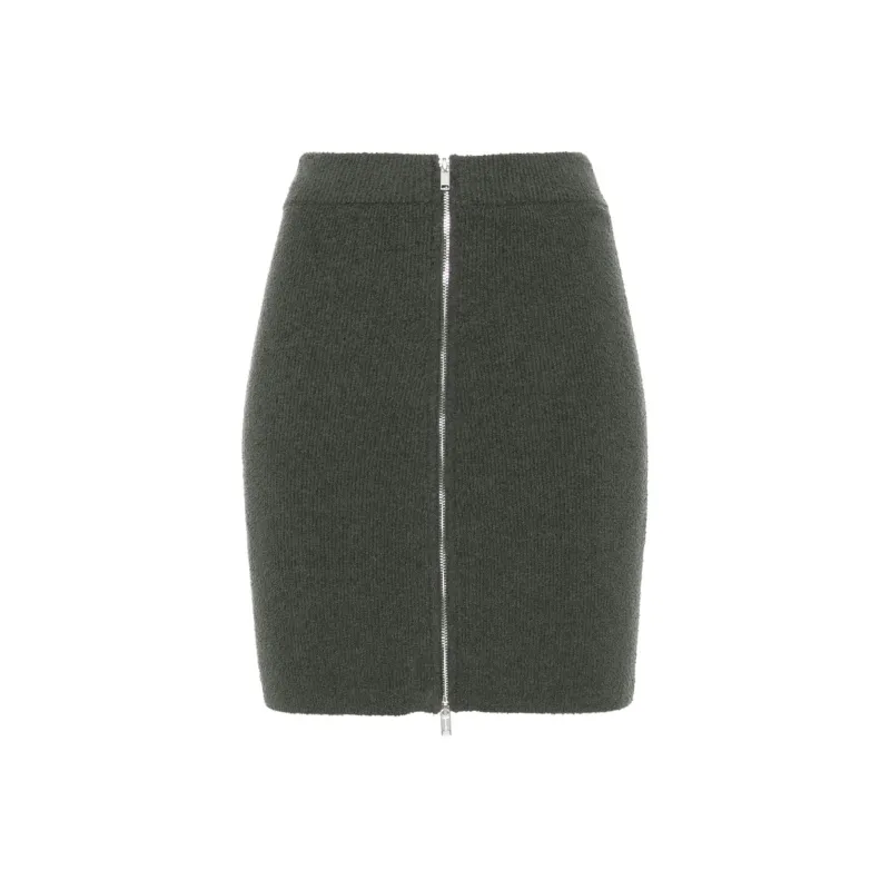 NANUSHKA Bouclé Zip up Miniskirt-0