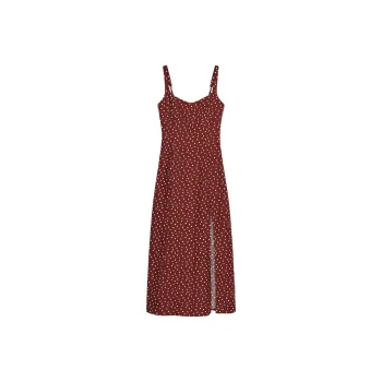 ZARA Slip Dress Women's Burgundy