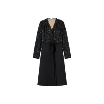 NINE WEST Long Sleeved Dresses Women's Black