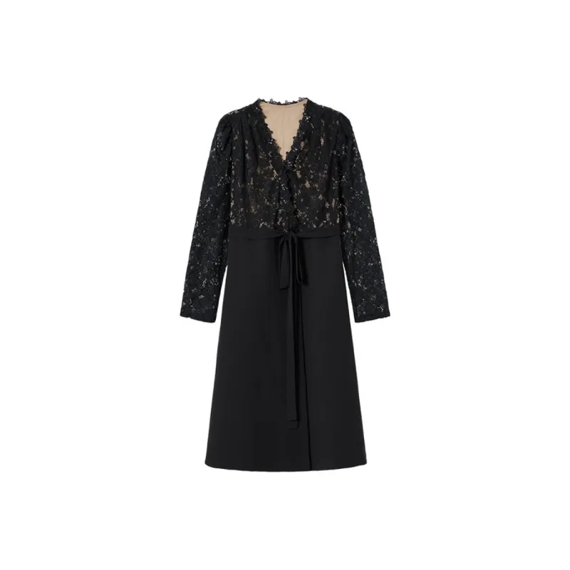 NINE WEST Long Sleeved Dresses Women's Black-0