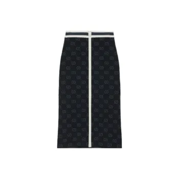 GUCCI Casual Long Skirts Women's Black