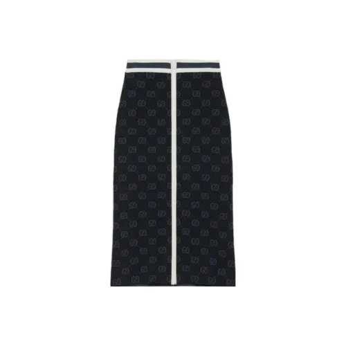 GUCCI Casual Long Skirts Women's Black