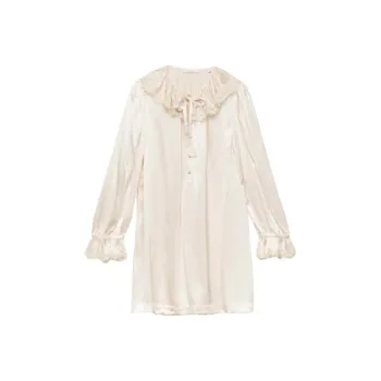 DOEN LEYAH DRESS Long Sleeved Dress Women's White