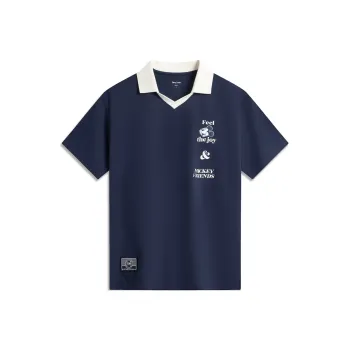 LiNing Sports Life Collection Polo Shirt Men's Dark Ship Blue