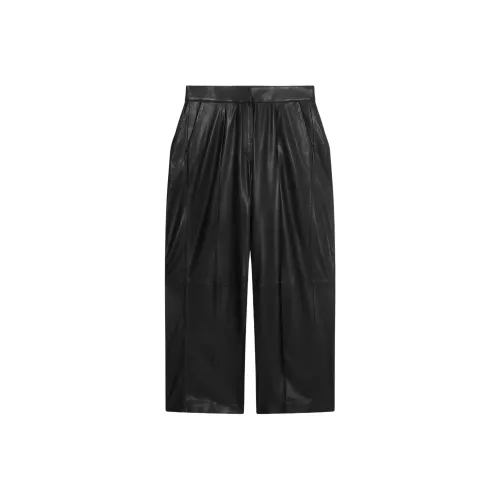 SAMI MIRO VINTAGE 블랙 여성 가죽 팬츠