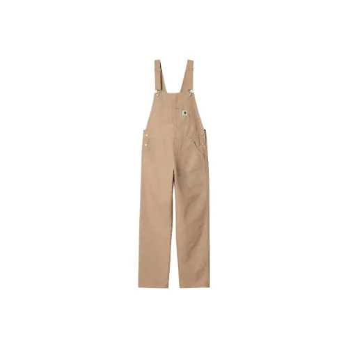 Carhartt WIP FW24 W' Bib Overall Straight Overalls Women's Peanut Butter Color