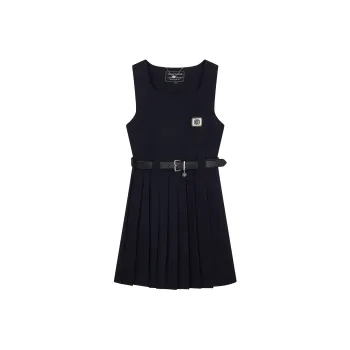 Teenie Weenie Sleeveless Dress Women's Navy Blue