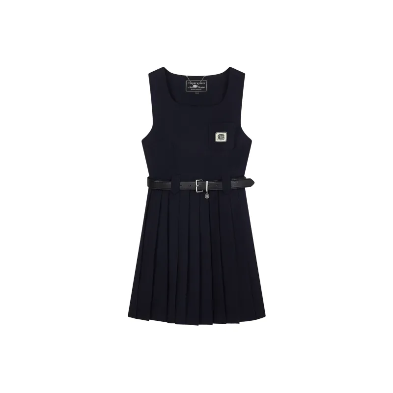 Teenie Weenie Sleeveless Dress Women's Navy Blue-0