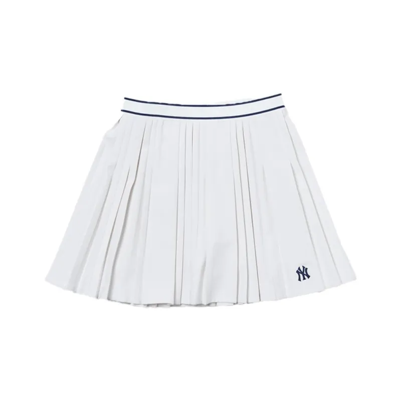 MLB New York Yankees Casual Short Skirts Women's Cream-0