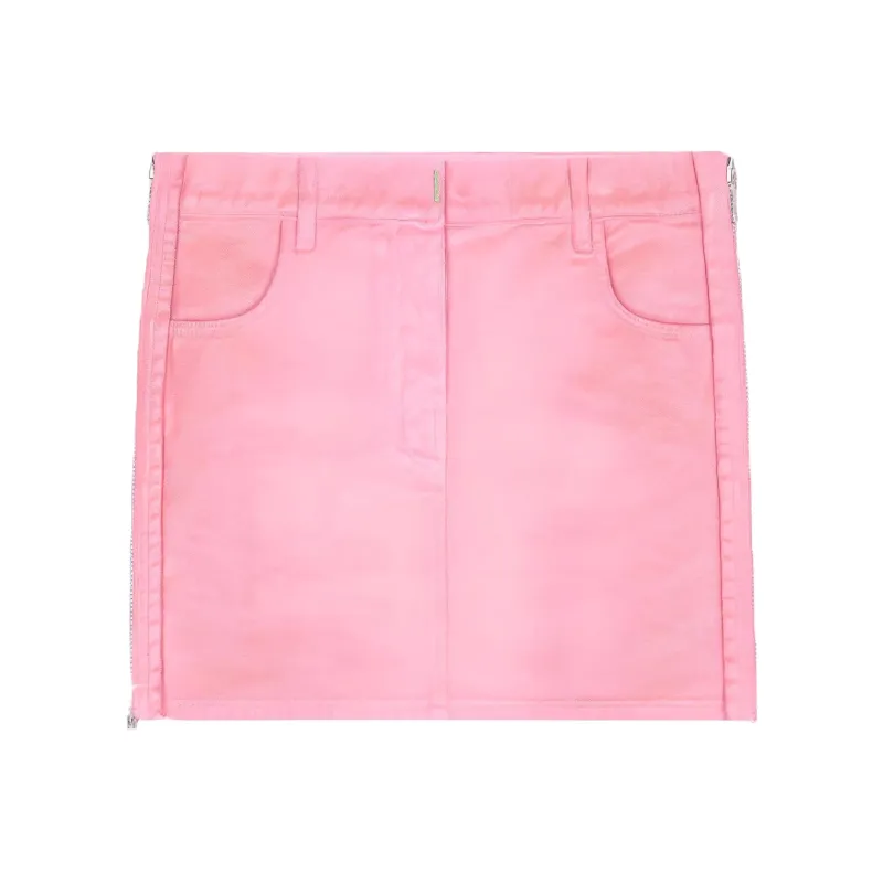 Givenchy Denim Short Skirts Women's Pink-0