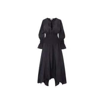 GANNI Smocked Dress