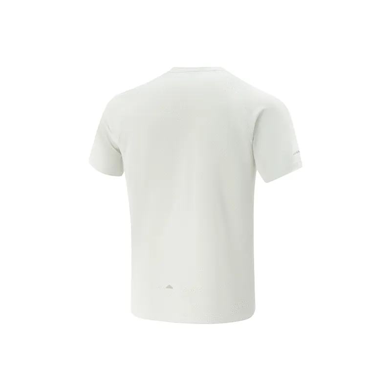 LiNing Running Collection T Shirt Men's White Birch Gray-1