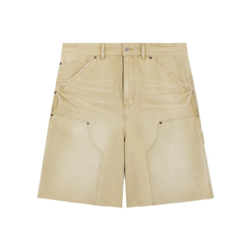 WE11DONE SS24 Denim Shorts Women's Beige-0