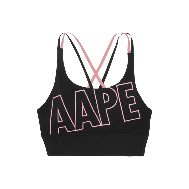 Aape Sleeveless Sports Shirts Women's Black BKX-0