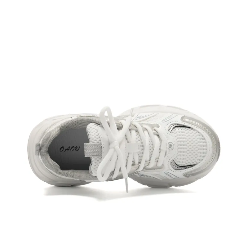 OAOQ Chunky Sneakers Unisex Low Top Blue/White-10