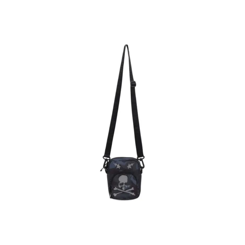 A BATHING APE MMJ Collaboration Polyester Shoulder Bag, Crossbody Bag Mini Men's Black-1