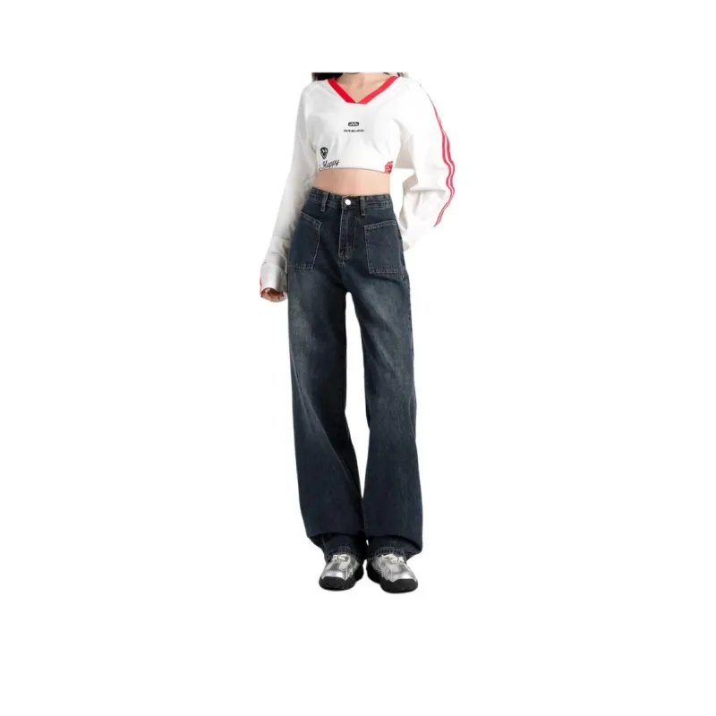 YINLEI Jeans Women's Blue-0