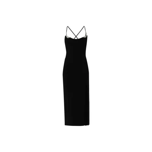 Mugler Metallic Detailed Cocktail Dress