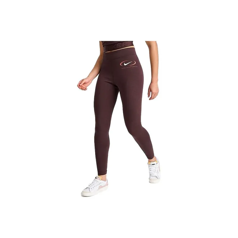 Nike SPORTSWEAR SWOOSH Athletic Trousers Women's Brown-0